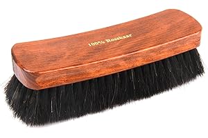 Die Schuhanzieher Cepillo brillante Maxi – Cepillo de 20 cm para zapatos, extra grande de madera con crin de caballo – para el brillo perfecto – z2458