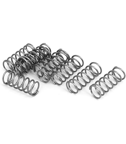 10x Ressort De Compression Sourcing Map 9mm OD - Fil 1.2mm, Longueur 45mm Acier Noir