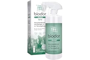Biodor Animal Spray 750ml - Geruchsneutralisierer, Geruchsentferner & Reiniger für die Tierumgebung - Enzymreiniger Urin, Kot & anderen strengen Gerüchen - Hundeurin, Katzenurin Geruchsentferner