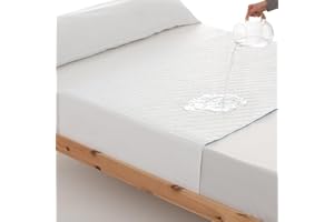 DRYMS Empapadores Cama Adultos Lavable, Reutilizable y Ajustable, Absorbente más de 4,5 litros, Incontinencia, 4 Capas, Oeko-Tex, Más de 200 Lavados, Fabricado en España. (1, 135X85 (2 Unidades))