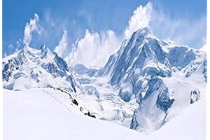 Renaiss 2.5x1.8m Sfondo di montagna di neve invernale per fotografia Alpi di montagna Top Natura Paesaggio Foto di sfondo Kid Adult Travel Portrait Shooting Vinyl Studio Props