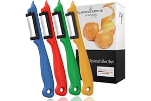 Schwertkrone Obstschäler Pendelschäler Gemüseschäler Sparschäler/Solingen Germany Rechts- und Linkshänder bunt gemischt Set -
