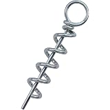 K.P Baits Shallow Screw - 7 Viti Spirali Per Esche In Gomma Da 5 Cm, Ideali Per Big Baits E Pesca Piatta