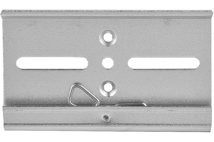 Telituny Din Rail Fixed Clip - 35mm Aluminum Din Rail Fixed Clamp Fasten Clip for Relay Mounting (#7)