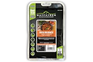 Wayfayrer Pasta Bolognese 300g Ready to Eat, Hot or Cold, Meal Pouch Recommended for Duke of Edinburgh's Award Expeditions, Camping, Hiking, Fishing and Outdoor Adventures
