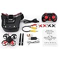 💚 WellingtonAE 5.8G 40CH FPV Camera Mini RC Racing Drone Quadcopter Aircraft with 3in Headset Auto-searching Goggles Receiver Monitor