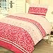 COT BED DUVET COVER WITH PILLOWCASE- SUPERIOR NATURAL COTTON RICH 120 X 150 CM - SANDRINGHAM