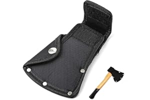 CZNBZIU Axe Head Cover, Hatchet Sheath Axe Holster Double Snap Ax Protective Cover Camping Axe Blade Cover Camp Axe Sheath Fit for 1.25Lb Axe Hatchet Protector for Outdoor Hiking hatchet camping axe
