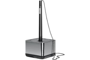 ‎HAN HAN 27651-88, i-Line pen holder CHROME. Elegant, attractive accessory, premium quality with extra long chain, chrome