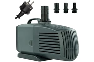 KERRY ELECTRONICS ECO Salz-Wasserpumpe – 4.000 L/H, 70 Watt, 10m Kabel, 3,1m Förderhöhe, Teichpumpe, Bachlaufpumpe, Wasserspielpumpe | Brunnenpumpe | Tauchpumpe | Springbrunnen-Pumpe | KEQ4000F