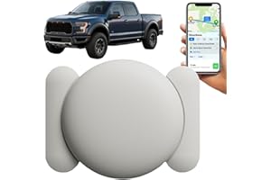 OKMINI GPS Tracker for Vehicles,Magnetic Car Tracker No Sim Card Required,Real Time Car Tracker Devices,Portable GPS Tracker for Bikes,Car,Pets,Anti-Theft Hidden Location Tracker for Vehicles,White