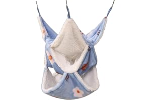 Vikrami lighting Small Three-Layer Pet Cage Hammock, Small Animal Hammock, Suspended Pet Cage, Soft Coral Wool Pet Hammock, Hamster Hammock For Guinea Pig, Ferret, Squirrel, Hamster Play(Orange)