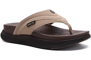 ONCAI Women's Orthotic Cushion Flip Flops Recovery Walking Sandals for Women with Arch Support Summer Comfortable Slip On Sandal Womans Size 4-10