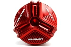 2BIRD Accesorios de tapón de plagón de Aceite del Motor de la Motocicleta, Accesorios de Moto para Ducati Monster 696 697 795 796 797 821 1200 1200s 1100 EVO CNC Tapón de Aluminio Tornos de Tapa de Tapa de