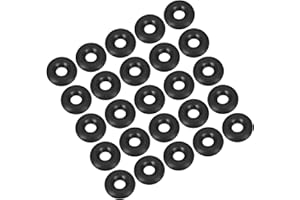 QUARKZMAN 7mm x 3mm x 2mm Nitrilo Goma Juntas Tóricas x 50uds Redondo Junta Arandela para Grifo Plomería Reparación Sellado Conexión [Negro]
