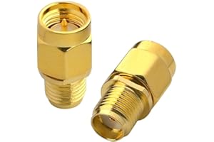 Boobrie SMA Male to Female Adapter SMA Male to Female Bulkhead Coaxial Adapter Low Loss WiFi Connector for FPV Antenna Extension Cable FPV Drone Signal Booster Wi-Fi LMR Pack of 2