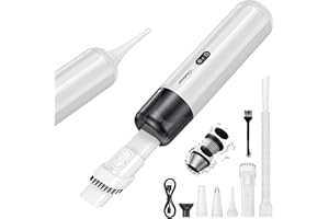 ‎CHUBOOR Chuboor Handheld Vacuum Cordless Handstaubsauger akku, Leistungsstarker Akku Handstaubsauger Hohe Leistung Mini Staubsauger (Weiß)