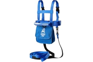Launch Pad Ski and Snowboard Training Harness - Learn to Ski - Shock Absorbing Leashes - Teaches Speed Control - Perfect for Beginners