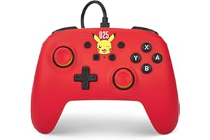 PowerA Wired Controller for Nintendo Switch OLED - Laughing Pikachu, Gamepad, Officially Licensed