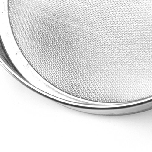 Contever® Edelstahl Mehlsieb Feinmaschig Flour Sifter Sieve Shaker, Durchmesser 15cm, Höhe 4.5 cm, 40 Mesh - 2