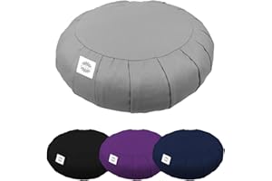 Vivezen - Pouf, zafu, Coussin de méditation, Yoga - Rond - 38 x 38 x 13 cm - Plusieurs Coloris