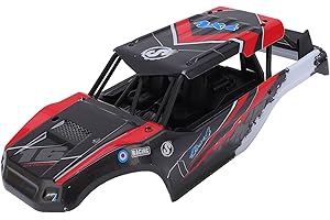 Drfeify Carrozzeria per Auto RC 1:18, Materiale PVC Premium, Facile da Installare, Leggera (con Aspetto elegante) per Auto RC (rosso)