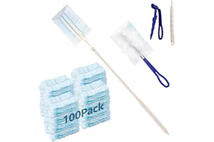 LDHHYH 100 stycken dammagnet påfyllningspaket set, kompatibel med dammagnet påfyllningspaket, dammmagneter med 1 handtag, 1 t