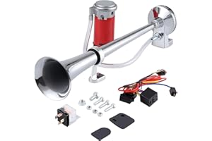 RUPSE 150DB Air Horn, Car Horn for Truck Boats Car, Super Loud Train Horn, 12v Air Horns with Compressor, Airhorn for All 12 V Vehicles and Motorcycles