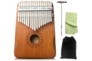 BAIRUTONG Kalimba Daumenklavier, Stylophon-Instrument, hochwertig, leicht und langlebig, Mahagoni, Musikgeschenke für Kinder und Erwachsene