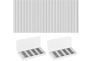 SUEVUT 20 Piezas HSS Cuchilla para Cepillo Kit,82mm Cuchillo Reversible, 82x5.5x1.2mm Tooling Caja de Cuchillas Cepilladoras Reversibles HSS, para Carpintería, Maquinaria