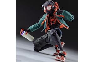 SAIFFE Toofly Spider Mαn: Into The Spider-Verse Miles Morales Sentinel SV Super Heroes 15 cm/6 Pouces articulations Figurine Mobile modèle à Collectionner Ornements Jouet Cadeau d'anniversaire