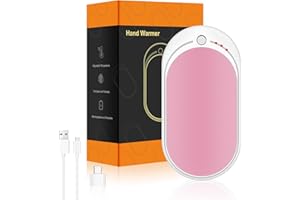 SKYAYA Hand Warmers Rechargeable USB Reusable 1 Pack, 5200mAh Portable Electric Hand Warmer Power Bank Electronic Pocket Heater, Tech Gifts for Men Women Raynauds Hiking Golf Skiing Camping Fishing Walking
