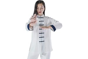 KSUA Arts Martiaux Femmes Uniforme Tai Chi Costume Kung Fu Chinois Vêtements Cotton Wing Chun Vêtements Zen Meditation