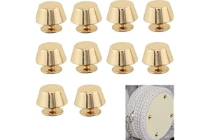 BOBOZHONG Pied de Sac,10 Pièces Sac À Main Pieds Ronds en Métal Rivets,Couture Rivet Rivets pour Cuir,pour Deco Sac a Main,Cuir Sac,Chaussures,11 mm x 8 mm