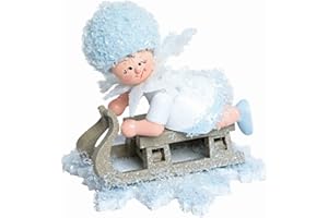 Drechslerei Kuhnert Schneeflöckchen mit Schlitten - 5 cm