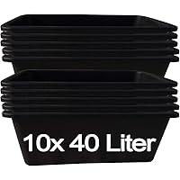 10 Stk. 40 Liter Mörtelkasten Tuppe Mörtelwanne Zementkübel Maurerwanne