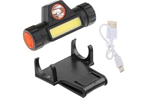 Colcolo Faro para casco de soldadura, linterna con soporte, luz de trabajo recargable, luz fuerte, vista panorámica, soporte para cabeza multifuncional