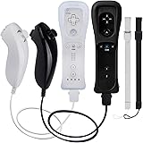 TechKen Wii Controller Remote mit Nunchuck Wii Kontroller mit Nunchuk Wii Fernbedienung Wii Vernbedinung Ersatz Controller fü