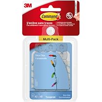 Clips De Décoration Command Avec Bandes Adhésives - Fixation Sans Perçage, Sans Traces - Pour Photos, Décorations