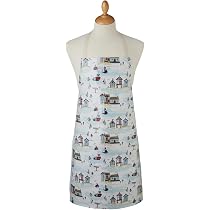 Cooksmart Grembiule Impermeabile In PVC Donna – Design Britannico A Pois Con Coulisse Regolabile – Ideale Per Cucina E Pulizie