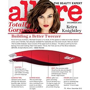 Slice 1045X Stainless Steel Combo (Slanted & Pointed) Tweezers, Red (Single) - Image 3