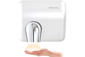 Modundry Hand Dryer 5-7 Seconds to Dry, Electric 2300W High Speed Hand Dryer Automatic Commercial Hand Dryers Wall Mounted for Bathroom and Toilet, White