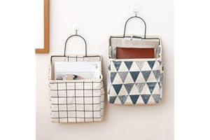 Wankd Magazinhalter, Zeitungshalter, 1PCS Metall Baumwolle und Leinen Magazin Zeitungshalter Wand hängend Zeitschriftenständer Feilenhalter dekorativen Lagerbehälter Veranstalter (Weiß)