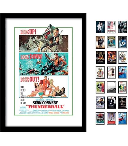 Affiche De Film Vintage James Bond 007 Avec Sean Connery - Format 60x90 Cm, Neuf, Fabriqué En Italie