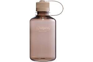 Nalgene Sustain Tritan BPA-Free Water Bottle Made with Material Derived from 50% Plastic Waste, 16 OZ, Narrow Mouth, Mocha