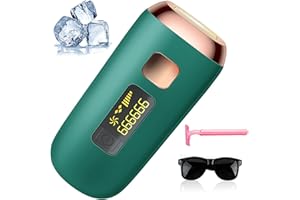 APSTOUR Laser Hair Removal for Women Permanent, Painless at-Home IPL Hair Removal Device Upgraded to 999,999 Flashes, 5 Level Energy Adjustable & 2 Modes for Beautify Skin, Face, Body, Bikini (Deep Green)