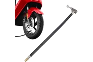 JINGAN Ugello di gonfiaggio Pneumatici | Connettore per Tubo di prolunga per Bici | Tubo della Pompa del connettore della Bici per dirigibile, Palla Gonfiabile, Veicolo, Auto