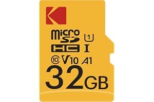 Kodak EKMSDM32GHC10K premium microSDHC minneskort, höghastighet, SD-adapter UHS-I, U1, upp till 85 MB/sek.
