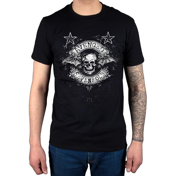 Five Finger Death Punch Interface Skull T-Shirt - Official Band Tee, Black, Unisex Size L - View #6