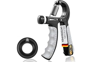 STRABOZZ Handtrainer Fingertrainer, Griffkraft Trainer Set, Verstellbarer Unterarmtrainer, Finger Trainer, Unterarm Trainingsgerät, Grip Trainer, Fitness Hand Training, Krafttraining